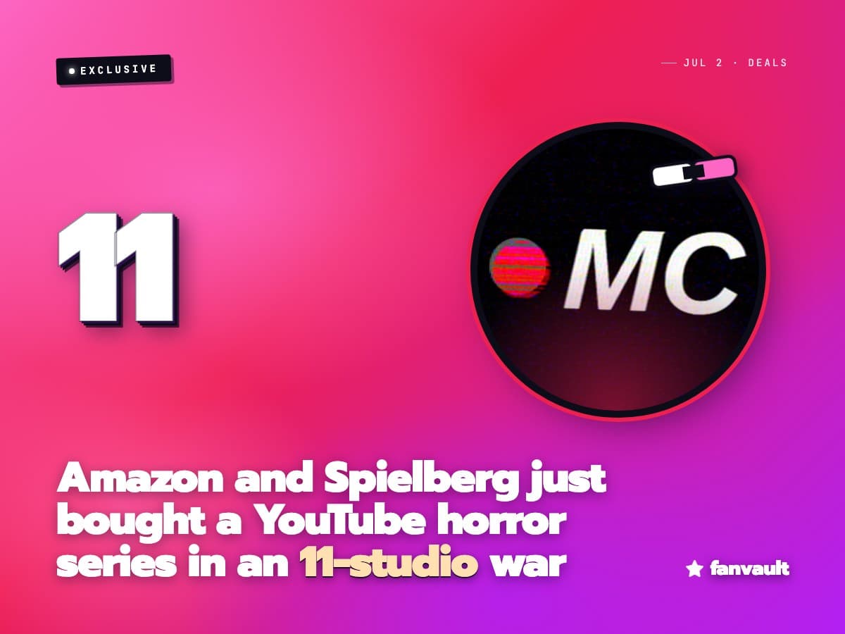 Amazon and Spielberg just bought a YouTube horror series in an 11-studio war