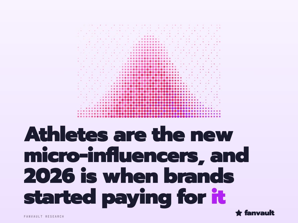 Athletes are the new micro-influencers, and 2026 is when brands started paying for it