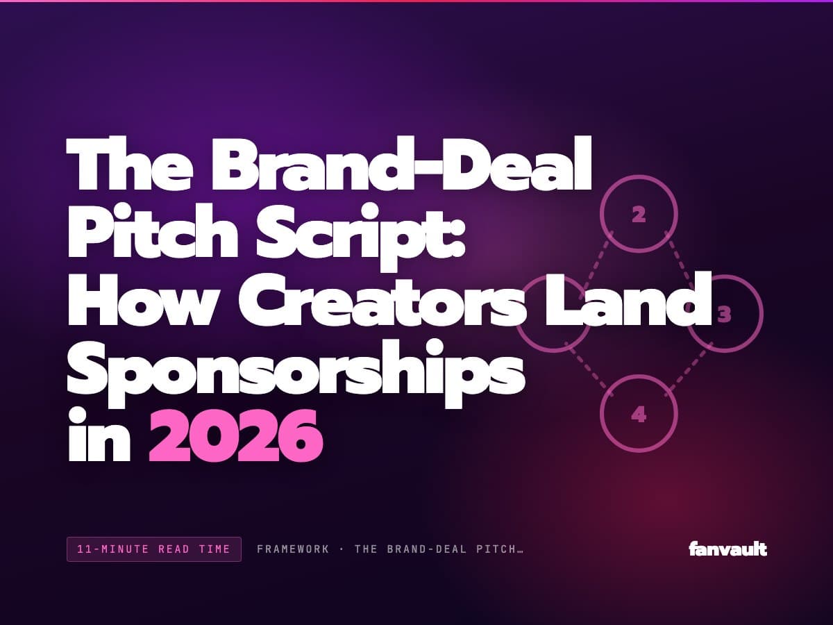 The Brand-Deal Pitch Script: How Creators Land Sponsorships in 2026