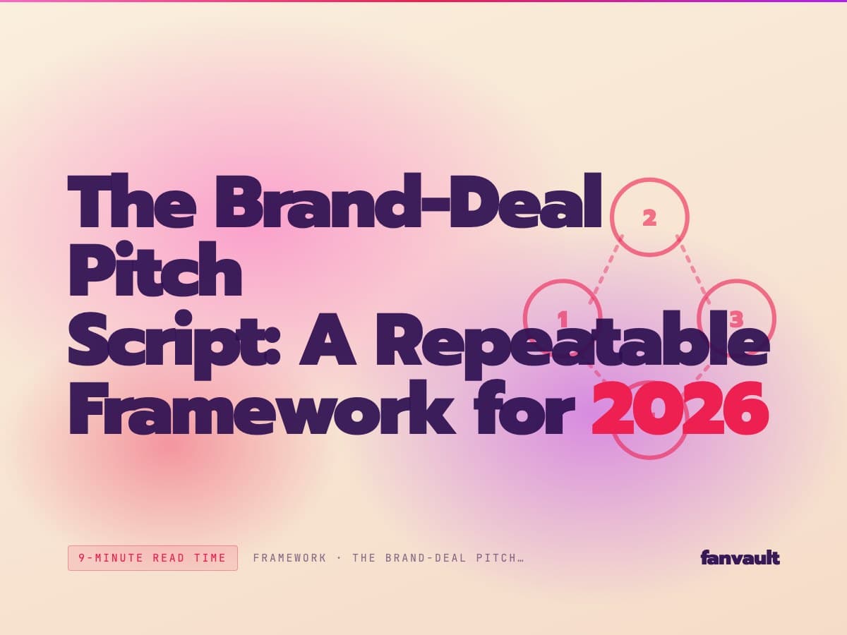 The Brand-Deal Pitch Script: A Repeatable Framework for 2026