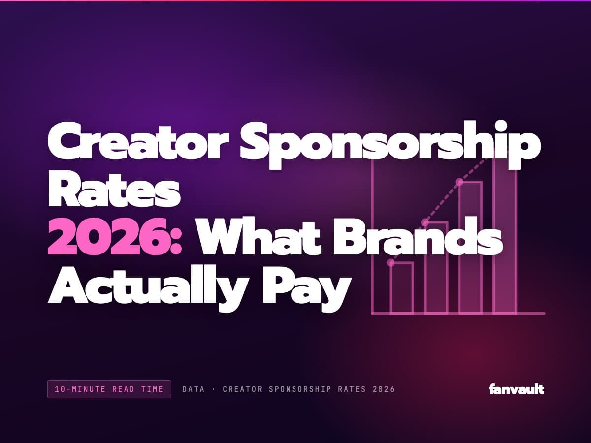 Creator Sponsorship Rates 2026: What Brands Actually Pay