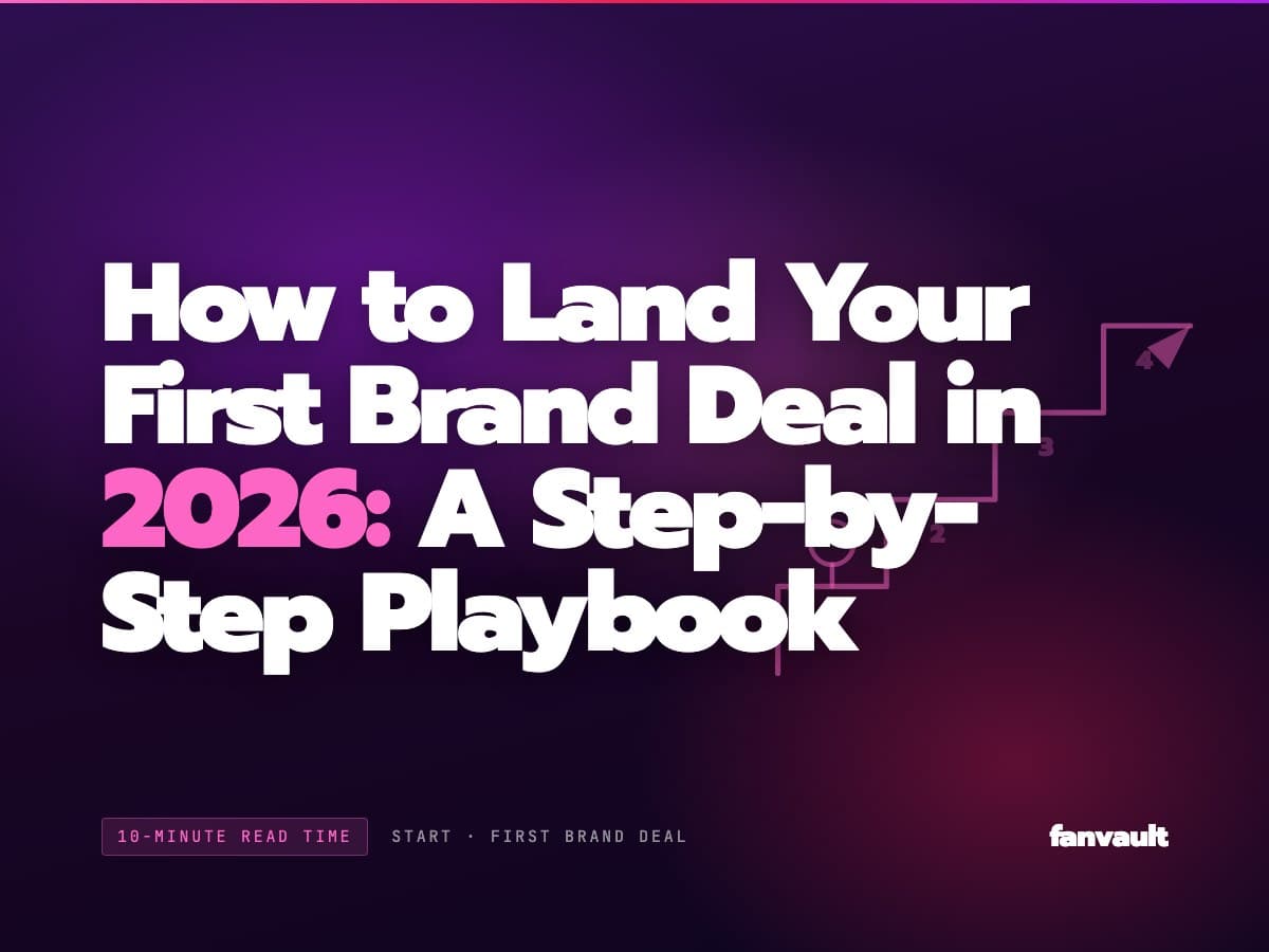 How to Land Your First Brand Deal in 2026: A Step-by-Step Playbook