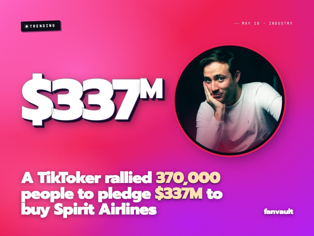 A TikToker rallied 370,000 people to pledge $337M to buy Spirit Airlines