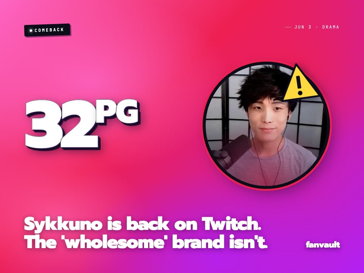 Sykkuno is back on Twitch. The 'wholesome' brand isn't.