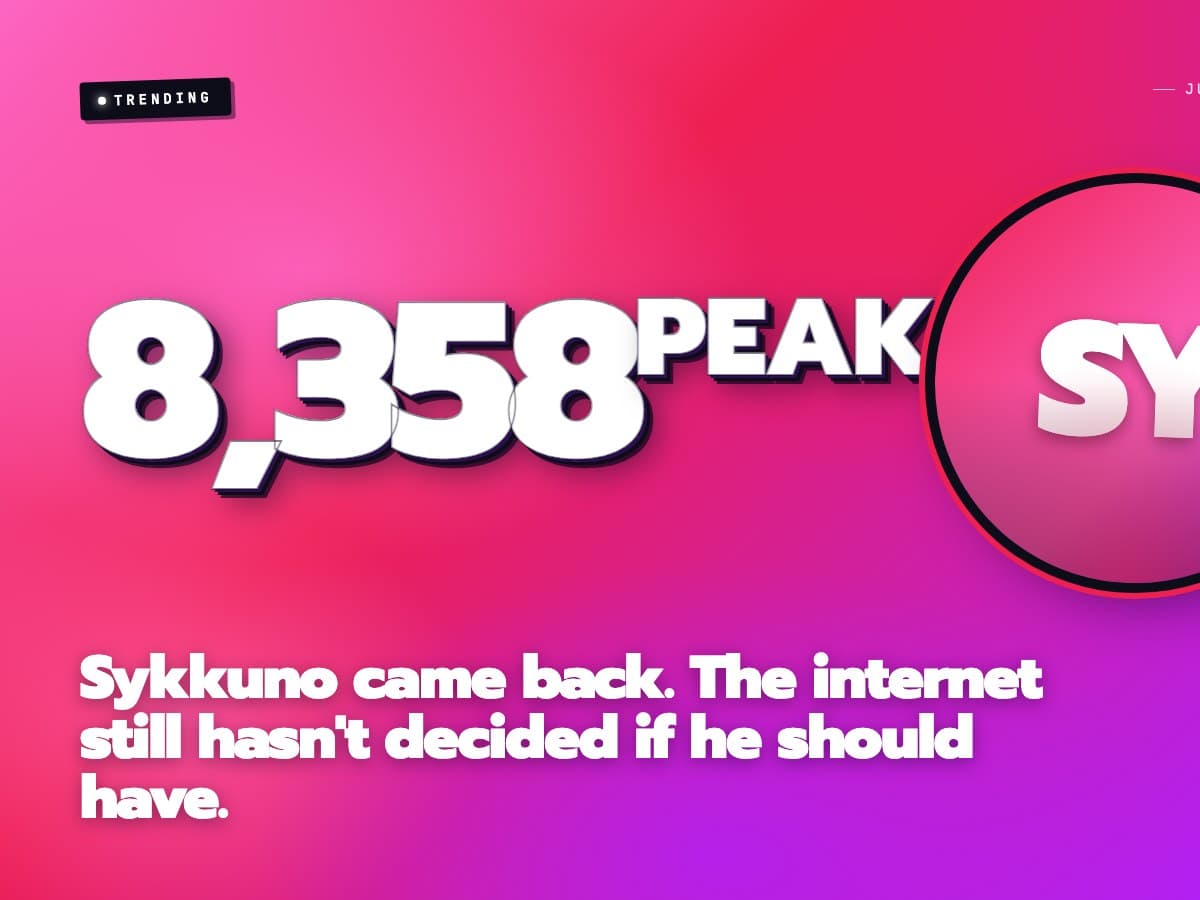 Sykkuno came back. The internet still hasn't decided if he should have.